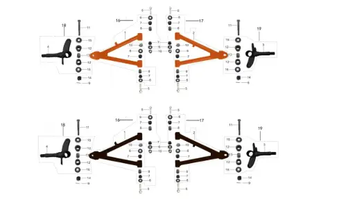 AY70-2-Front Rocker Arm Assembly