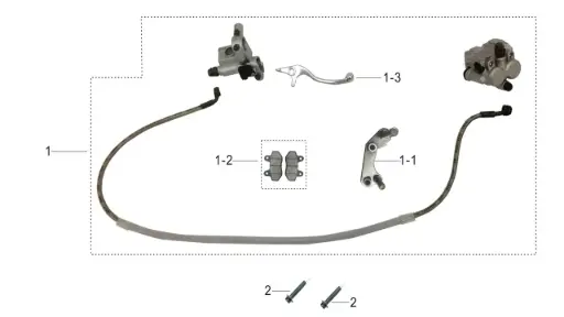 [TD125-A02] TD125-Front Brake Assembly