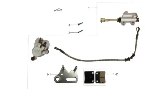 [TD125-A03] TD125-Rear Brake Assembly