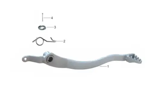 [TD125-A04] TD125-Foot Brake Lever Assembly