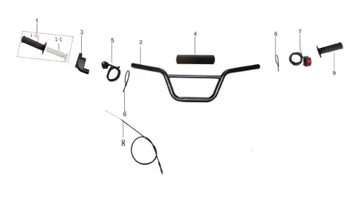 [TS90-A01] TS90-Handlebar Assembly