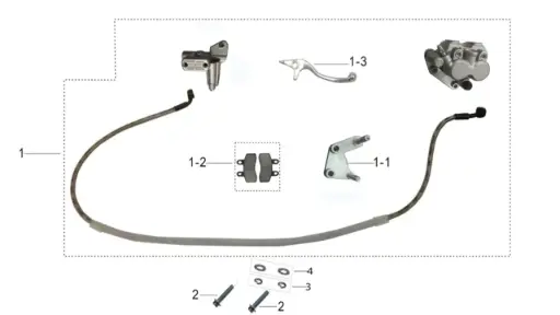 [TS90-A02] TS90-Front Brake Assembly