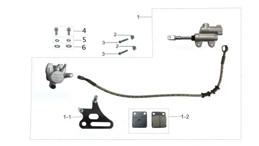 [TS90-A03] TS90-Rear Brake Assembly