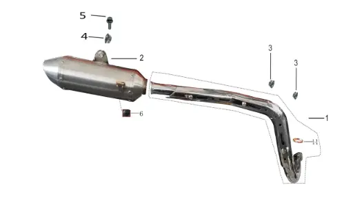 [TS90-A16] TS90-Muffler Assembly