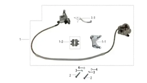 [TSD110-A02] TSD110-Front Brake Assembly