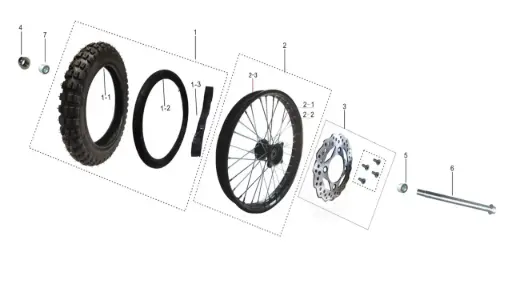 [TSD110-A06] TSD110-Front Wheel Assembly